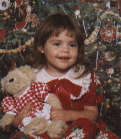 Lauren, Christmas of 2000.